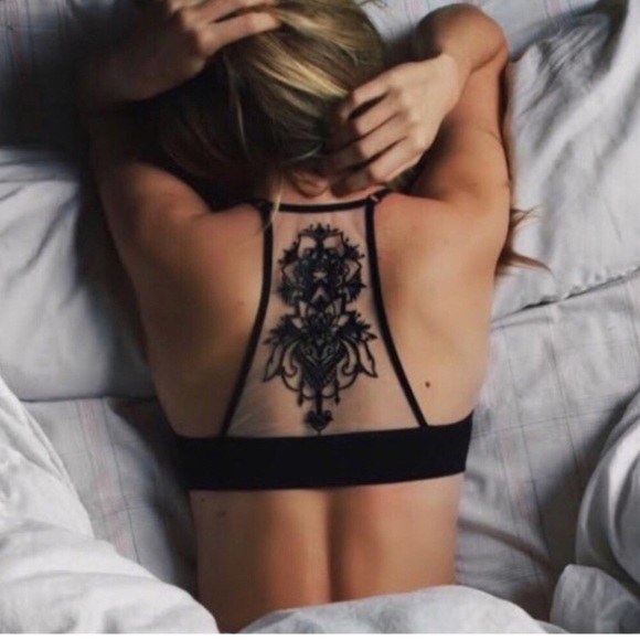 ‼️SALE‼️‼️LAST ONE‼️ Black Tattoo Bralette 🥀🖤 - Picture 5 of 5